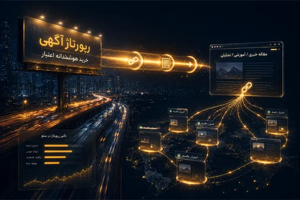 تشبیه رپورتاژ آگهی به یک بیلبورد