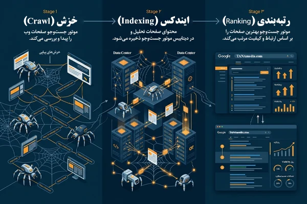 مراحل Crawl ،Index و Rank گوگل