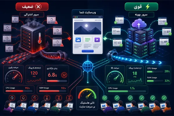 هاست چه تاثیری بر سرعت سایت دارد؟