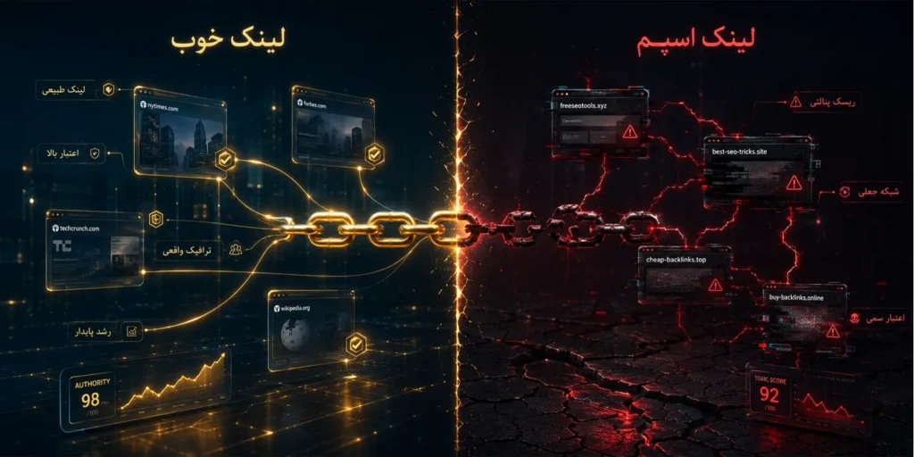 تفاوت لینک سازی بد و خوب