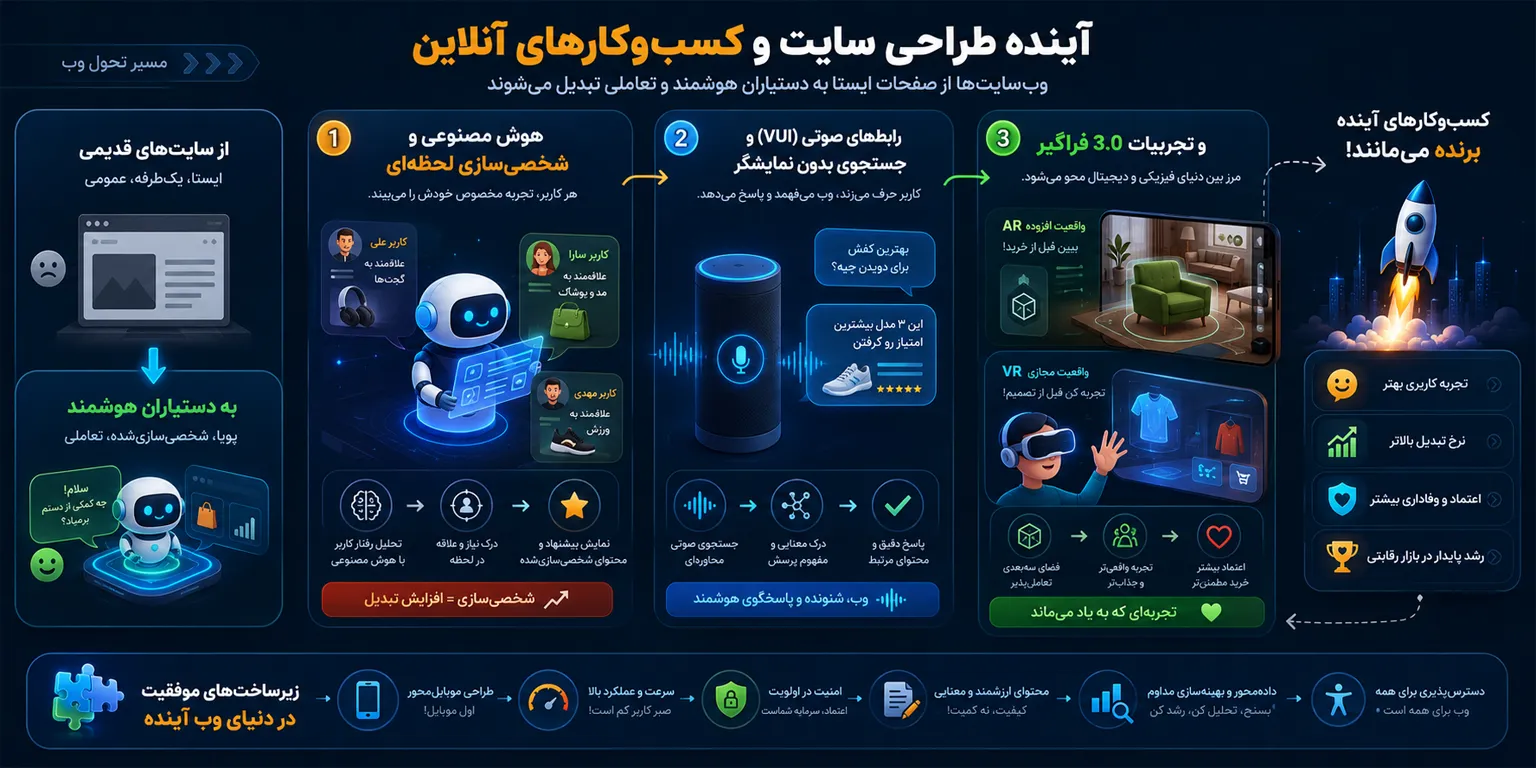 آینده طراحی سایت و کسبوکارهای آنلاین به کدام سمت میرود؟