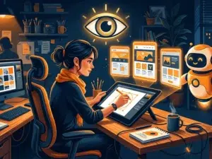هوش مصنوعی در طراحی گرافیک؛ دستیار می‌سازد، طراح تصمیم می‌گیرد؛ تصویر شاخص مقاله