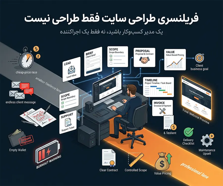 فریلنسری طراحی سایت